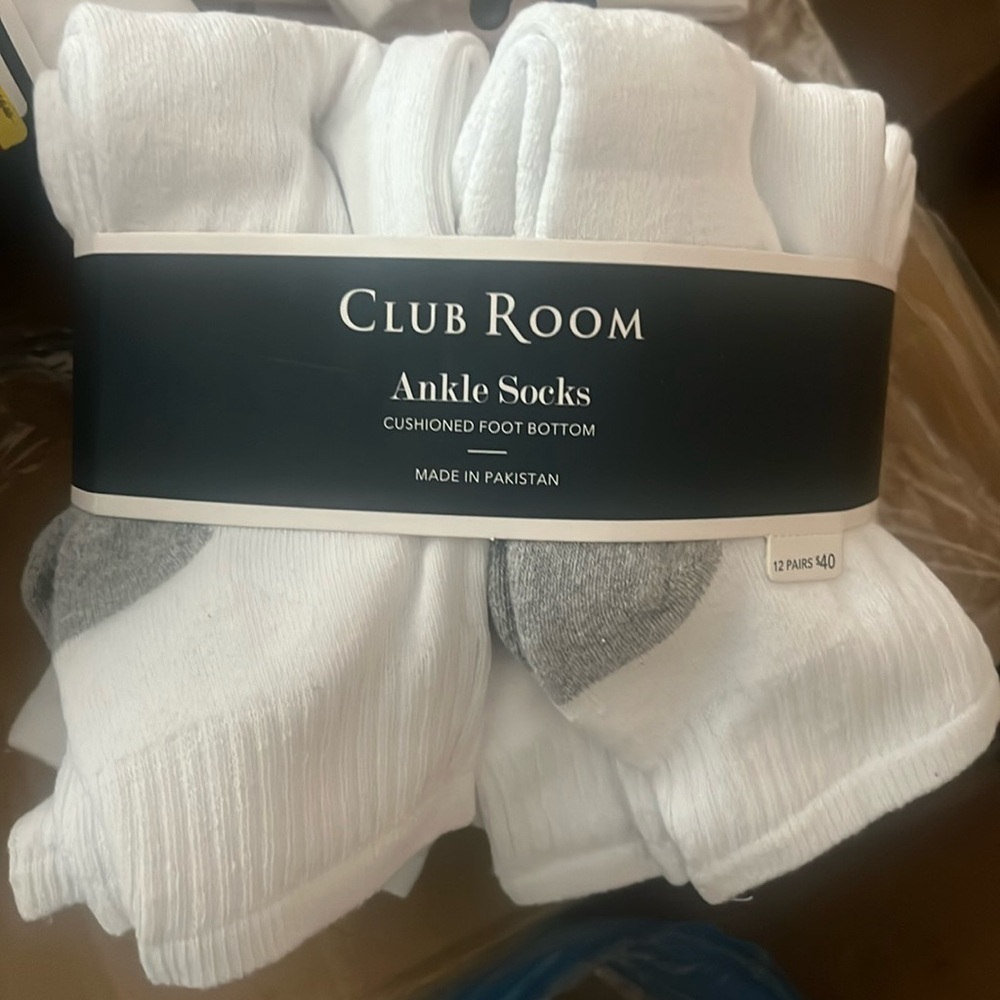Clubroom ankle socks 12 pairs